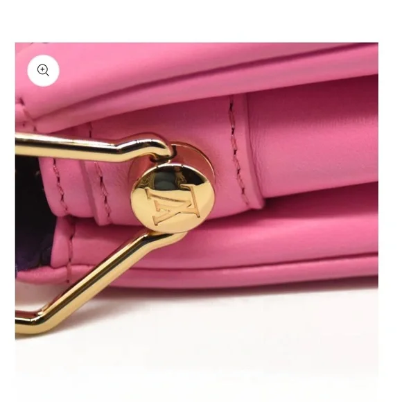 LOUIS VUITTON Lambskin Embossed Monogram Vuittamins Coussin PM Rose Violet - Picture 13 of 15